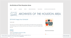Desktop Screenshot of houstonarchivists.org
